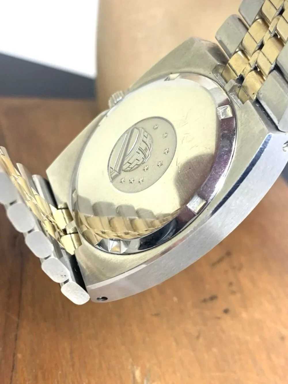 Omega 168.045 Mens Watch 751 Vintage 70's Swiss Automatic Day Date Two Tone 36mm